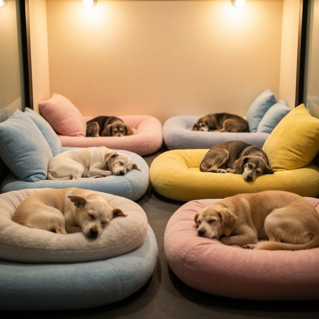 Dogs resting peacefully