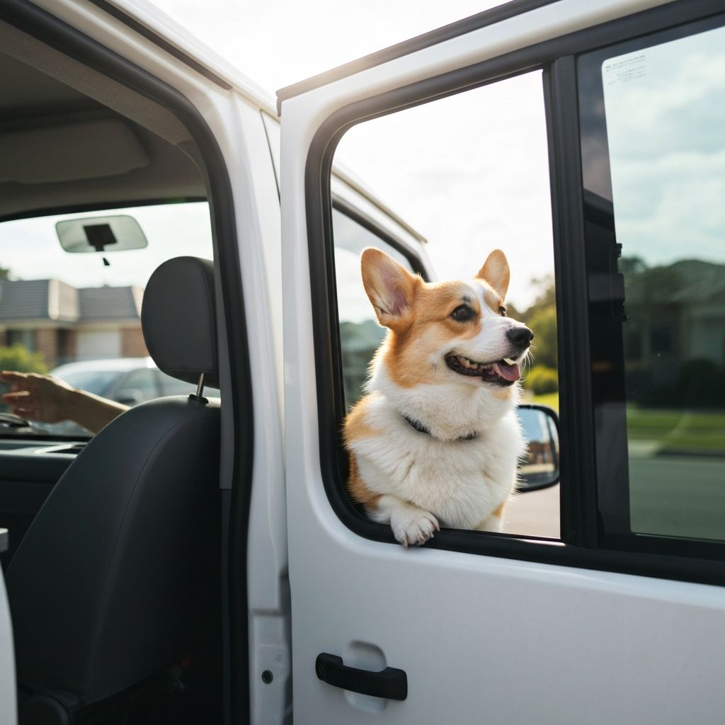 Air conditioned dog transport van